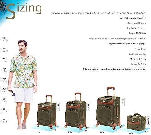 Wholesale Caribbean Joe Castaway 4-Piece Spinner Luggage Set