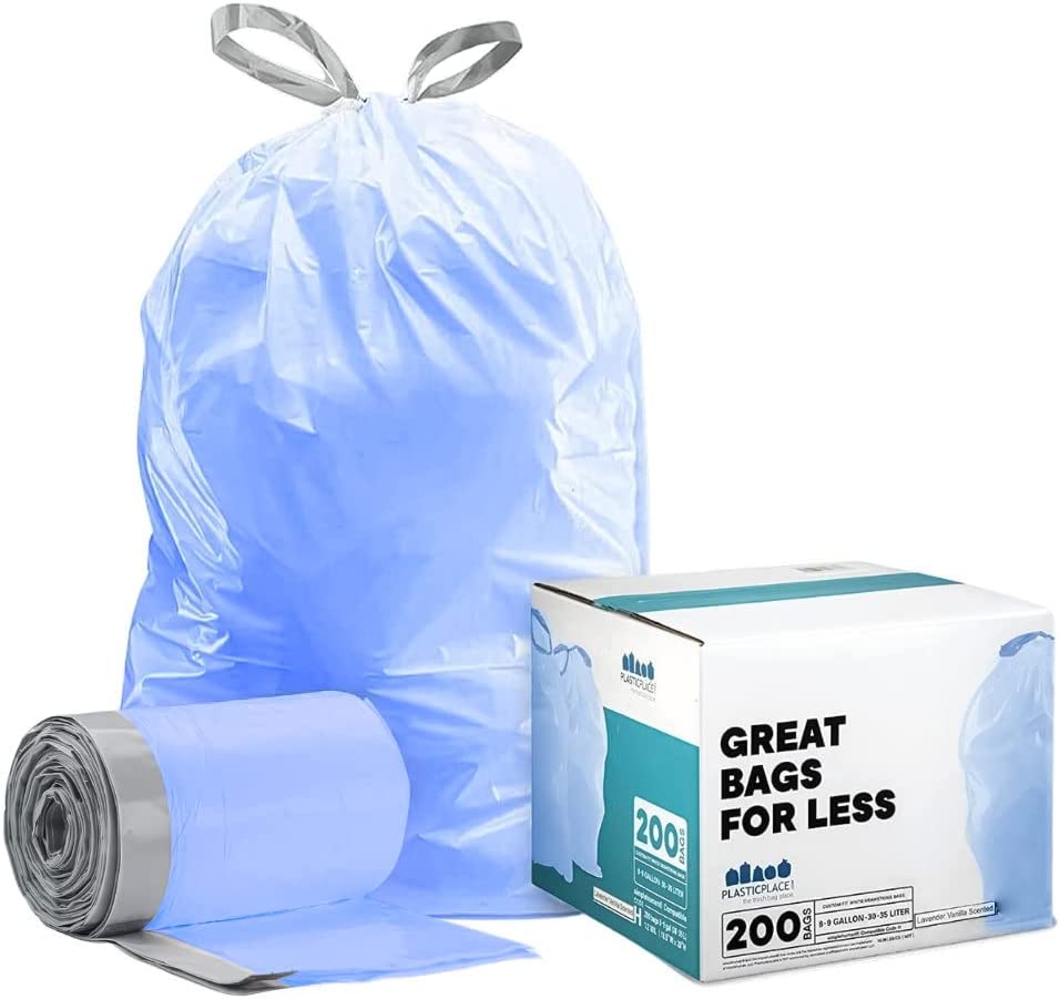 Hippo Sak Handle Trash Bag, with Power Strip, 13 Gallon Tall Kitchen, 90  Count