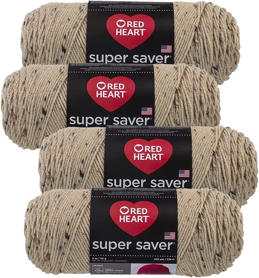 Wholesale Red Heart Super Yarn (4-Pack of 5oz Skeins) (Buff Fleck) | Leader — Supply