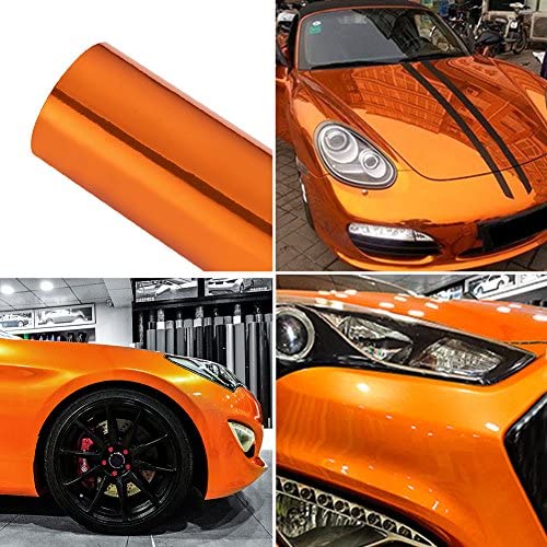  DIYAH Green High Gloss Chrome Mirror Vinyl Car Wrap Sticker  with Air Release Bubble Free Anti-Wrinkle 24 X 60 (2 FT X 5FT) :  Automotive