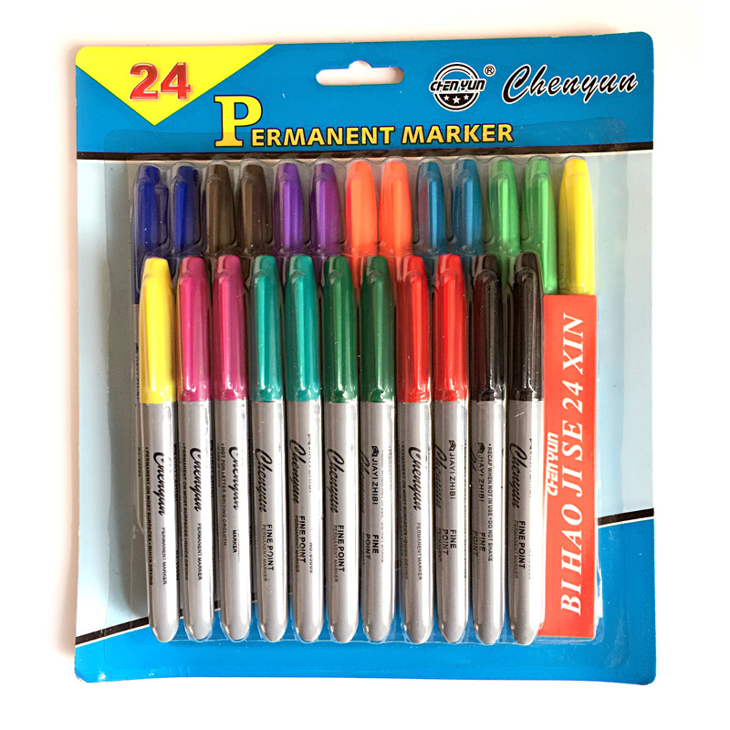 Wholesale 24 Color Permanent Markers