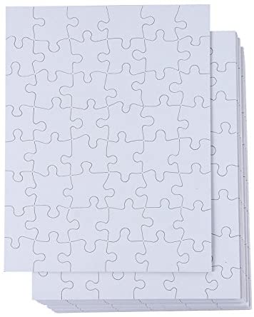 Blank Puzzle 8 Pack Blank Puzzles to Draw On Blank Puzzle Pieces to Write  On Blank