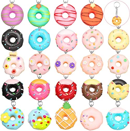 ArtCreativity Backpack Clips with Squeeze Donuts, Set of 12