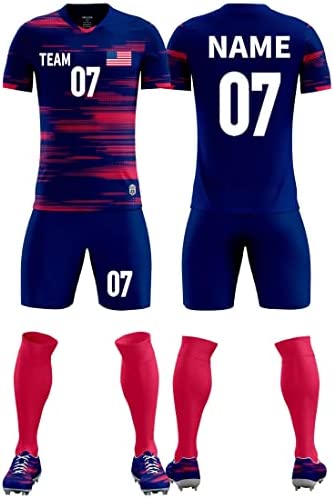 Laifu Custom Kids Soccer Jerseys Personalized Youth Short Set Boy Girl Training Uniform with Name Number