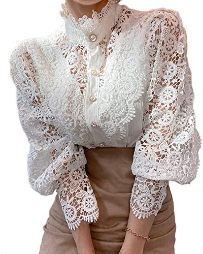 Vintage Victorian Women's Costume Lace Collar Detachable White Collar Fancy  Dress Lace Up Collar