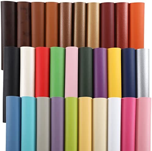 PVC Faux Leather Fabric Sheet,Embossed Faux Leather Sheets,for Leather  Earrings, Leather Wallet & Crafts(Size:4×1.5m,Color:D) : : Home