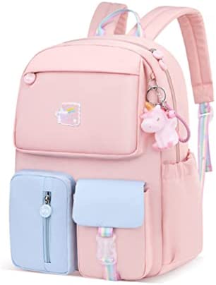  GAXOS Cute Backpack for School Aesthetic Backpack Purse for  Women Girls White Book Bag Korea Style Bookbag : Electronics