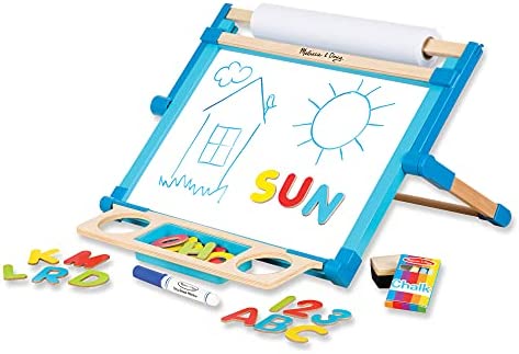 Easel for Kids, JUZBOT Deluxe Wooden Standing Kids Easel with