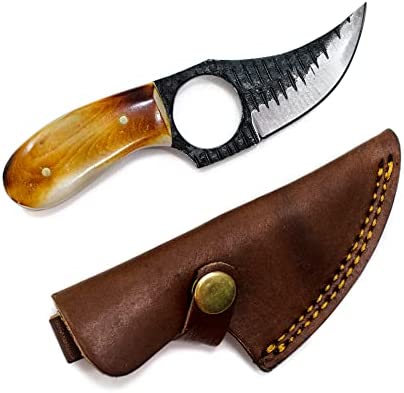 SH07 Leather Sheath with Ferro Rod Brown Color — High quality handmade  camping knives — BPS