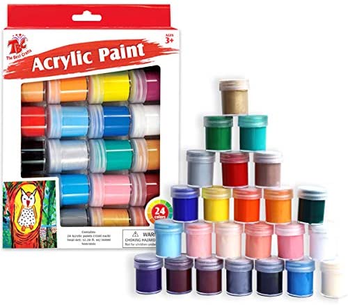 Bulk Acrylic Paint Sets For Kids 24 Individual Sets of 12 Colored