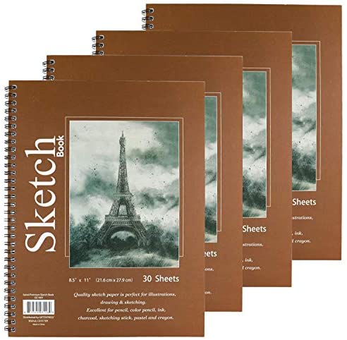 Pro Art Premium Sketch Book 8.5x11 80 sheets, 70#, Wire, Sketch Book,  Sketchbook, Drawing Pad, Sketch Pad, Drawing Paper, Art Book, Drawing Book,  Art Paper, Sketchbook for Drawing