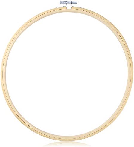  Caydo 12 Inch Embroidery Hoop Bamboo Circle Cross