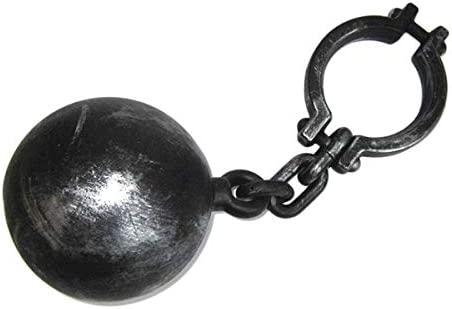 Prisoner Ball and Chain - Prisoner Costume Accessories Prop - 1 Piece