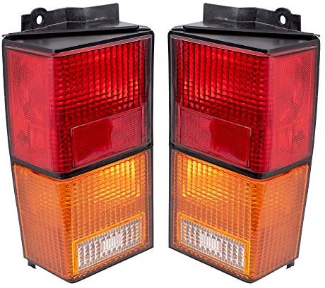 Brock Replacement Set Driver and Passenger Tail Lights Compatible with 1984-1996 Cherokee 4720501 4720500: Automotive
