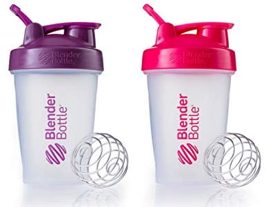 Blender Bottle 2 Pack (Pink|Plum): Sports & Outdoors