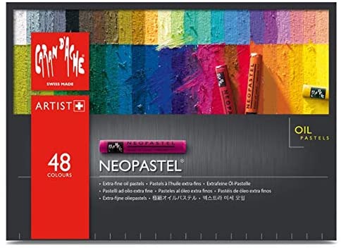 CREATIVE ART MATERIALS Caran D'ache Neopastel Oil Pastels Set/48 (7400.348) : Artists Pastels : Office Products
