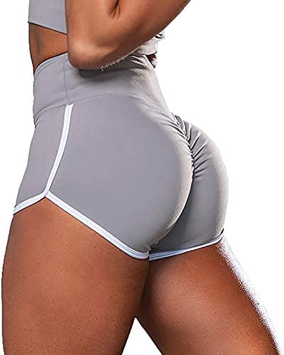 SEASUM Workout Booty Shorts for Women Scrunch Butt Lifting Yoga Short High Waist Sports Lounge Leggings at Women’s Clothing store