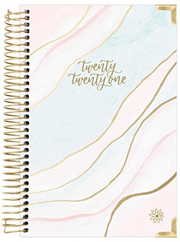 HARDCOVER bloom daily planners 2021 Calendar Year Day Planner (January 2021 - December 2021) - Passion/Goal Organizer - Monthly & Weekly Inspirational Agenda Book - 6" x 8.25" - Ethereal Marble : Office Products
