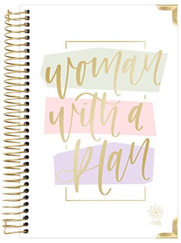 HARDCOVER bloom daily planners 2021 Calendar Year Day Planner (January 2021 - December 2021) - Passion/Goal Organizer - Monthly & Weekly Inspirational Agenda Book - 6" x 8.25" - Woman with a Plan : Office Products