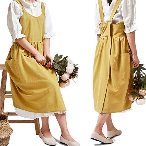 Linen Criss Cross Back Apron