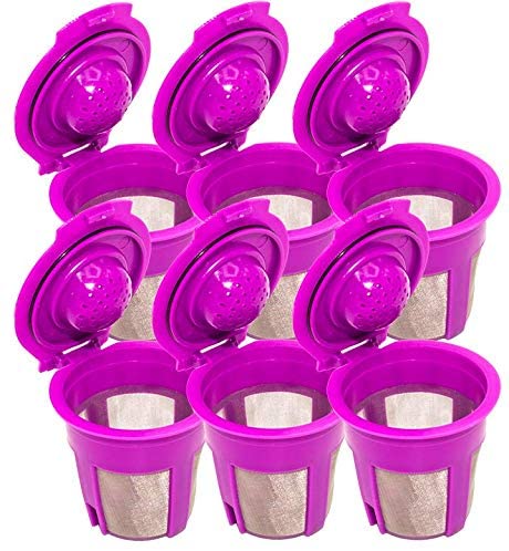 Blendin Refillable Reusable Coffee Filter Pod, Compatible with Keurig 2.0 Coffee Makers K200, K300, K400, K500, K600 Series (6 Pack): Kitchen & Dining