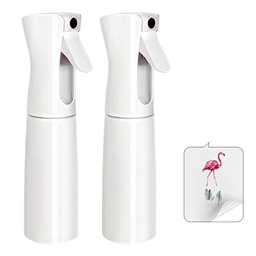 BOOMJOY Spray Bottle for Cleaning Solutions, 2 Pack 5.5 oz Empty Hair Spray, Ultra Fine Continuous Water Mister Spraying for Hair Styling, Plants Watering, Cleaning, DIY Bottles : Beauty