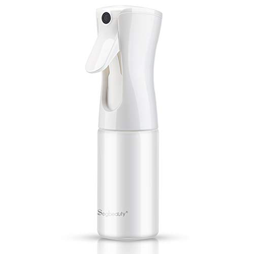 Water Spray Bottle, Segbeauty Continuous Spray Bottle, 5.4oz/160ml Refillable Fine Mist Sprayer Empty Trigger Squirt Bottle for Taming Hair, Hairstyling, Houseplant Mister, Showering Pets: Beauty