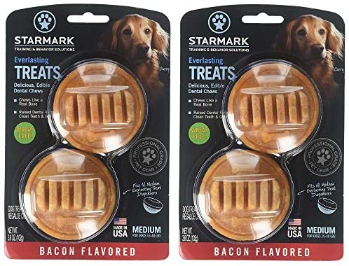 StarMark Everlasting Bacon Dog Dental Chew, Medium, 3.6 oz (2) : Pet Supplies