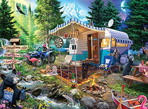 Buffalo Games - Aimee Stewart - Blanket Fort 1979-1000 Piece Jigsaw Puzzle  for Adults Challenging Puzzle Perfect for Game Nights - 1000 Piece Finished