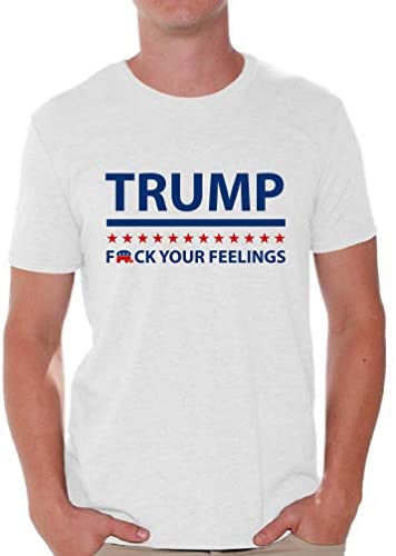 Awkward Styles Trump 2020 T Shirt F Your Feelings Shirt Men Funny Trump Shirt: Clothing