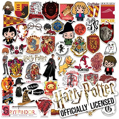 Playhouse Harry Potter Chibi Characters Shiny Foil Enamel Effect Sticker  Sheet - 1 Pack