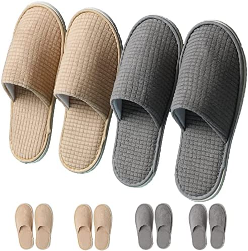  Dussdil Candle Stars House Slippers Golden Star Home Spa  Slippers Memory Foam Closed Toe Slipper Non Slip for Hotel Bedroom Travel  Shoes Women Men M : Beauty & Personal Care