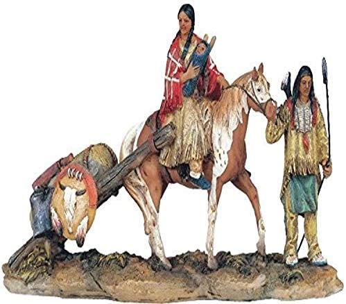 StealStreet SS-G-11392 Native American Family Collectible Indian Figurine Sculpture Statue: Home & Kitchen