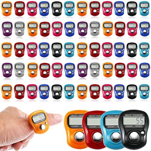 Amble Tally Clicker Counter, Metal Case Mechanical Clicker Digital Handheld Tally Counter with Nylon Lanyard