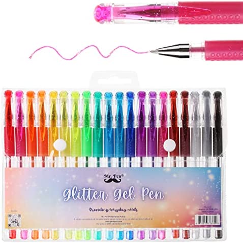 Glitter Gel Pen Refills - Set of 24 48 Glitter Refills To Gel Pens for Kids,  Girls, Adult Coloring - Color Gel Pens Glitter Refills - Sparkly Color Gel  Pens for Drawing, Coloring, Spirograph