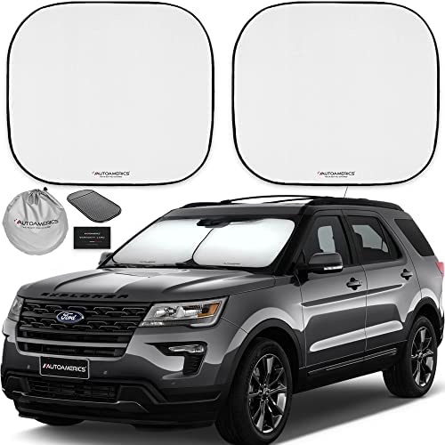 Helloleiboo Car Windshield Snow Cover Ice Cover with 2 Layers Protection,  Waterproof Sunshade Universal Fit Most Car, SUV, Truck, Van