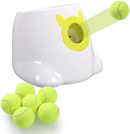 MKSY Automatic Dog Ball Launcher with 6 Balls, Dog Ball Throwing Machine Dog  Interactive Toy Pet Ball Thrower Dog Fetch Toy for Small Medium Dogs  (White) - Yahoo Shopping