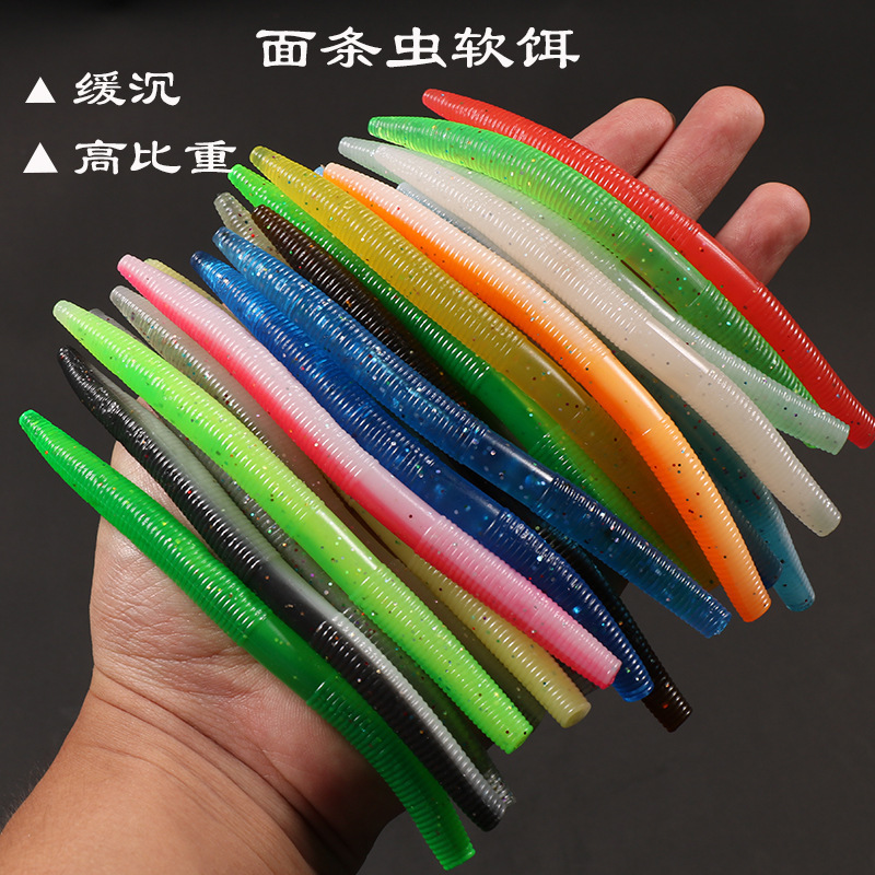 FONMANG Finesse Worms Fishing Lures, Plastic Fishing Worms for Bass Trout,TPE  Material Soft Bait 3.75in 25pcs : : Sports & Outdoors