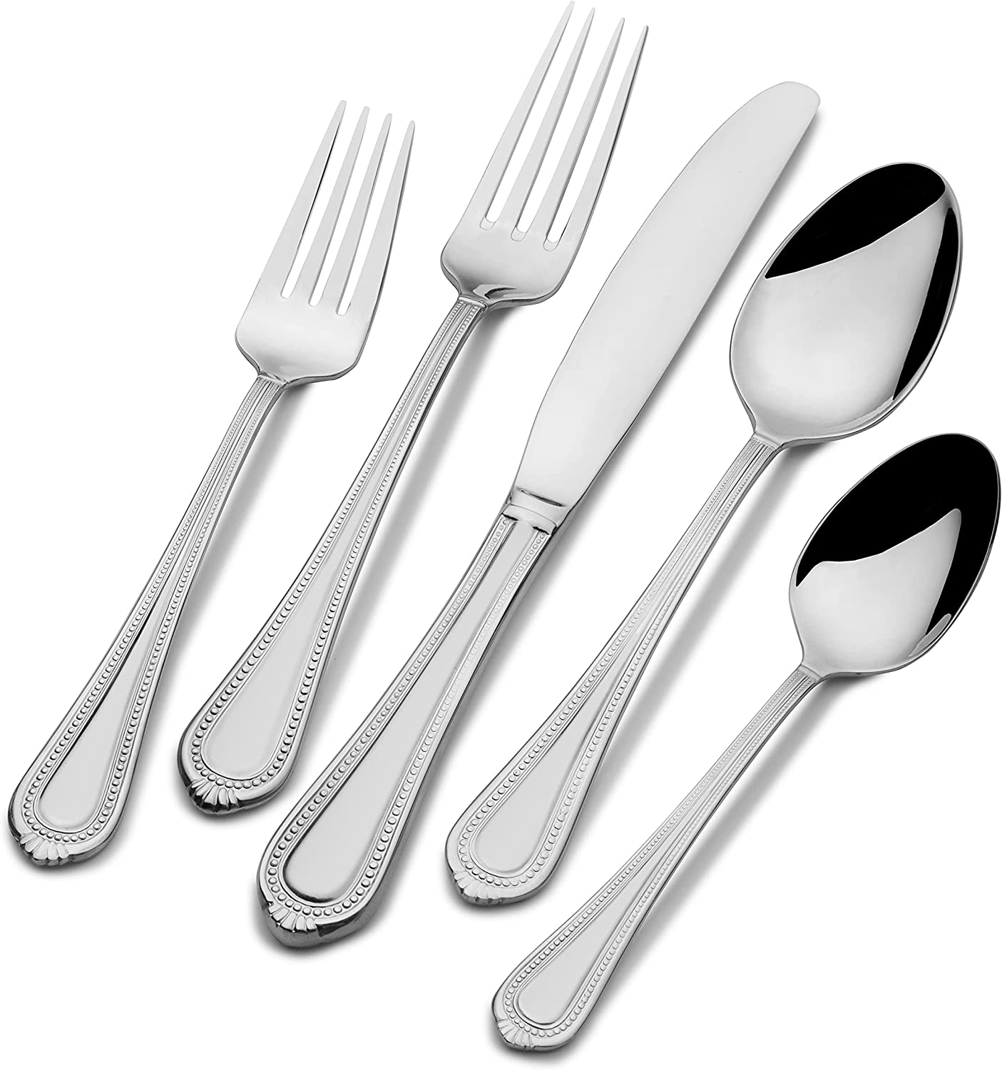 48 Pcs Black Silverware Set, NETANY Black Flatware Set, Food-Grade  Stainless Steel Cutlery Set for 8, Tableware Eating Utensils, Mirror  Finished