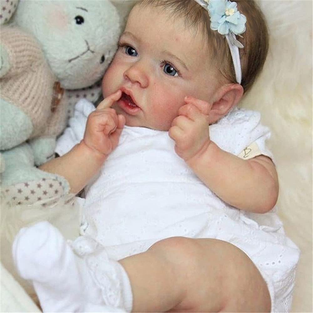 24 Real Vinyl Silicone Reborn Newborn Baby Doll MoonPie Reborns® Elida &  Enrica - Realistic Reborn Dolls for Sale