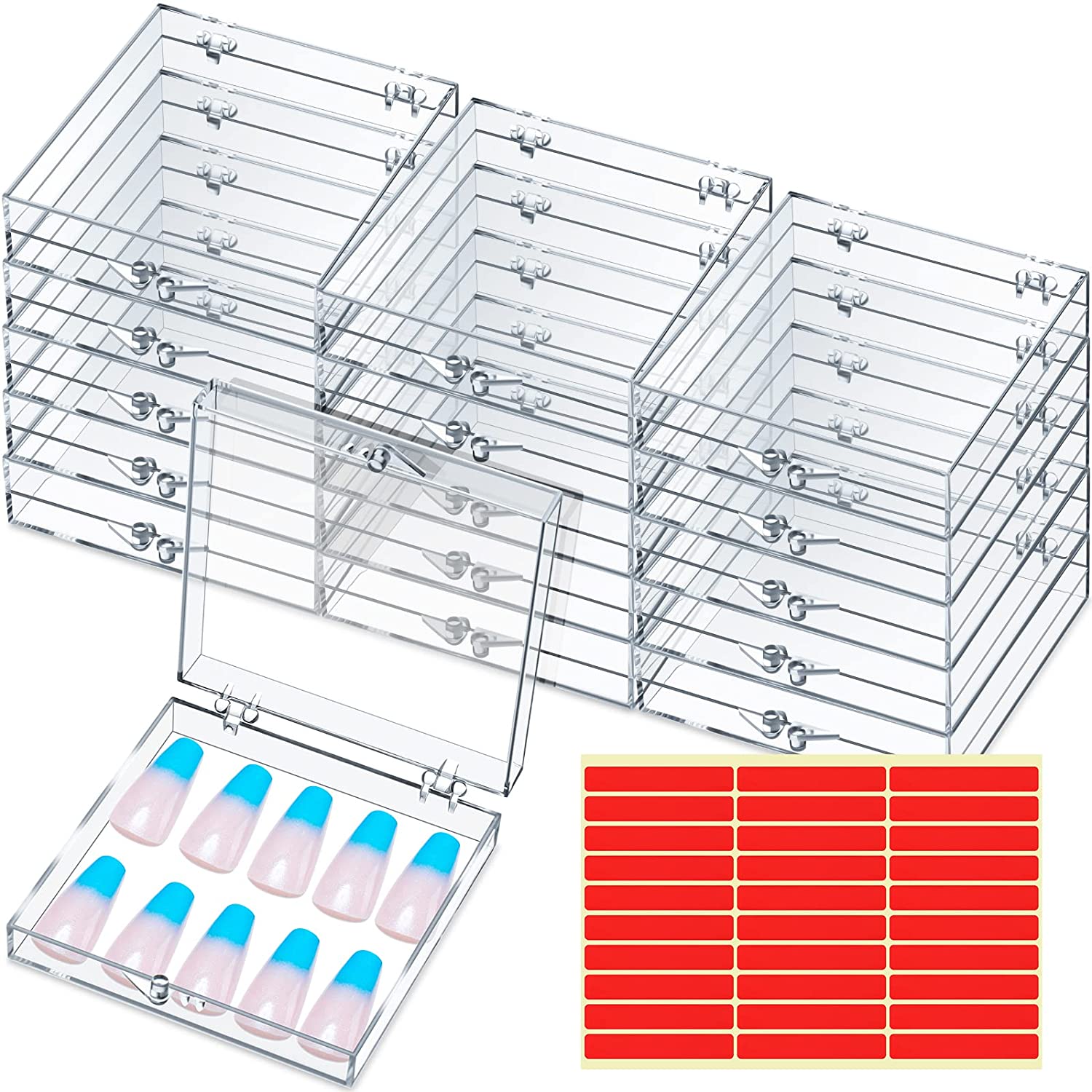 Clear Box Storage Case for Organizing Professional Pedicure