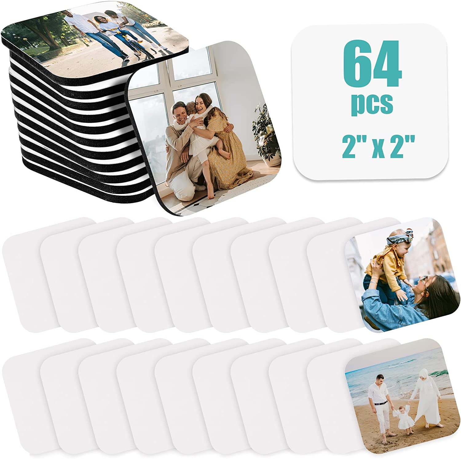 Sublimation Blank Fridge Magnets for Home Kitchen Refrigerator Microwave  Oven Wall Door Decoration or Office Calendar with 30 Pcs Sublimation  Printing