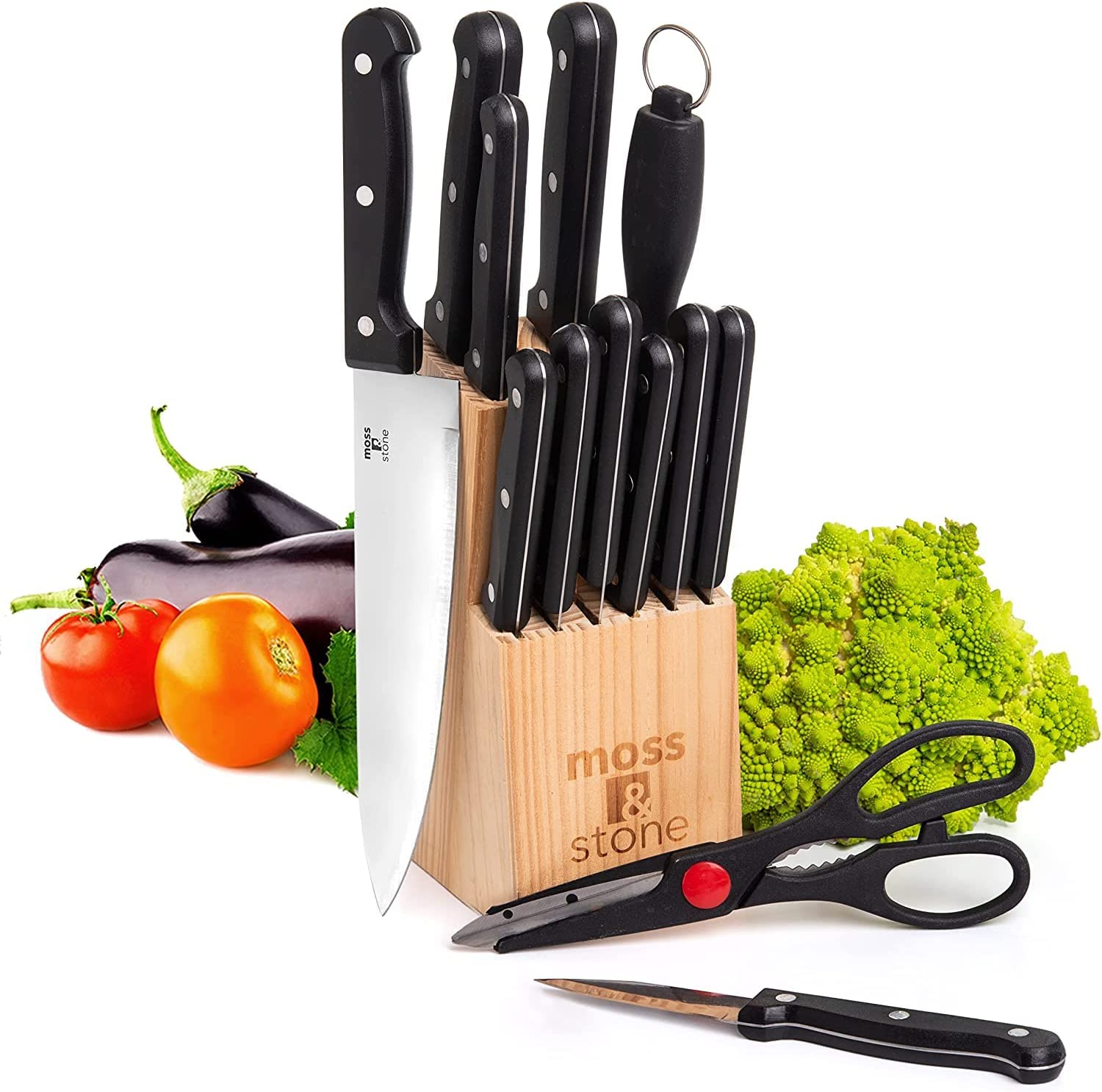 Brewin CHEFILOSOPHI Chef Knife Set 5 PCs. Red Pakkawood Balanced Handles,  High Carbon Stainless Steel, Full Blades BRAND NEW for Sale in Las Vegas,  NV - OfferUp