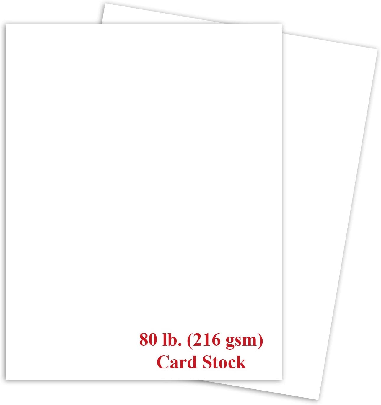 CreGear 25 Sheets White Cardstock 8.5 x 11 Cardstock Paper, Thick Cardstock  92lb/250gsm Card Stock Printer Paper, Card Stock Printer Paper for Card