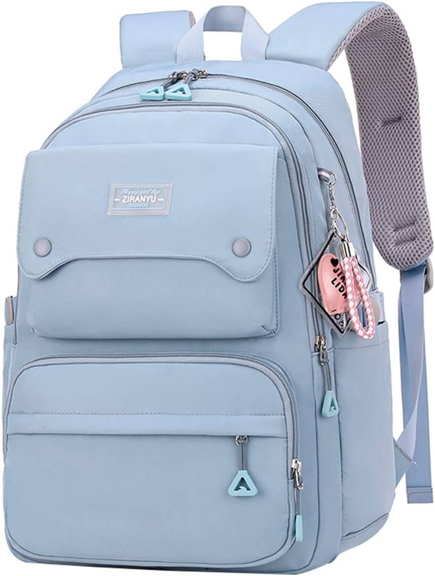 Berauo School Backpack Canvas Laptop Backpack, Fancy High School Bags for Teenage Girl, Cute Teens Bookbag for Girls Boys ( Pink ), Kids Unisex, Size