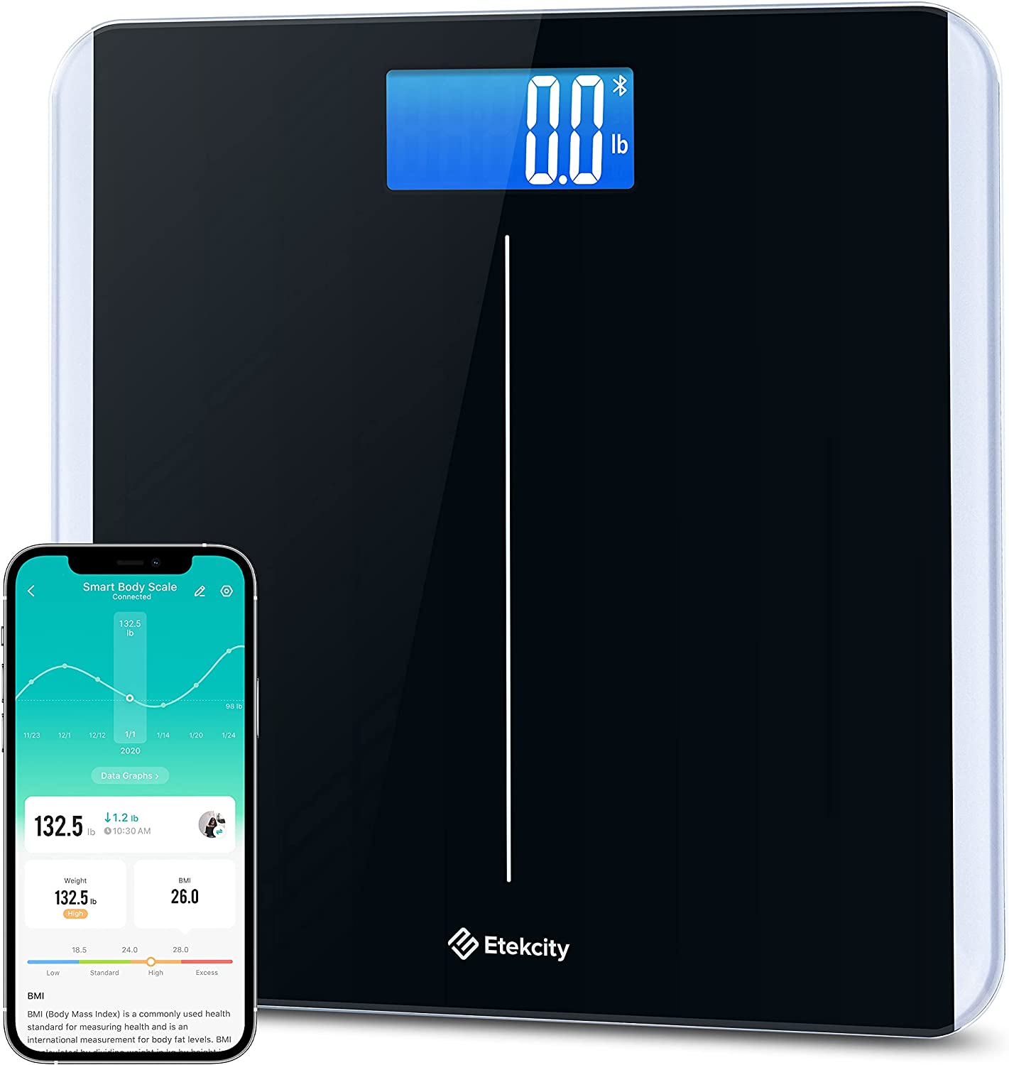LOFTILLA Scale for Body Weight, Weight Scale, Digital Bathroom Scale, 396  lb Weighing Scale