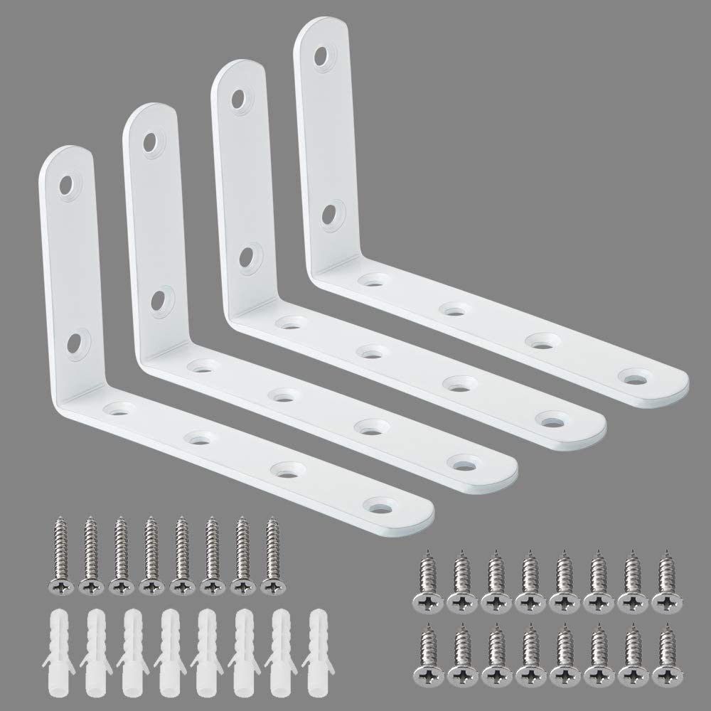 Shelf Brackets with Hooks, Heavy Duty Floating Shelf Bracket, Cast