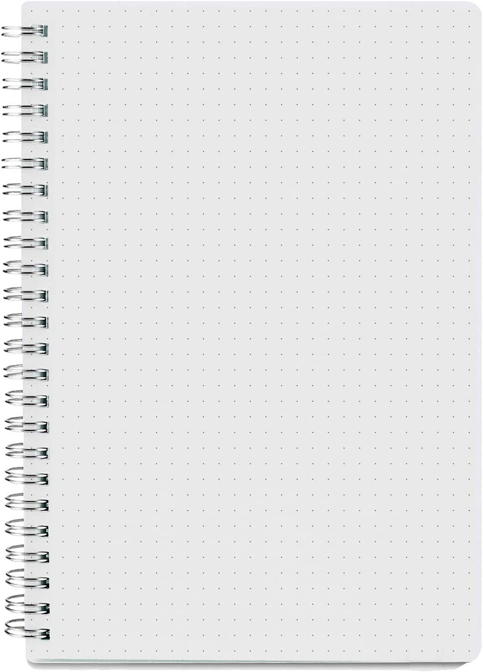 Dotted Journal Kit, Feela A5 Dotted Grid Journal Set with 224 Pages Black  Note