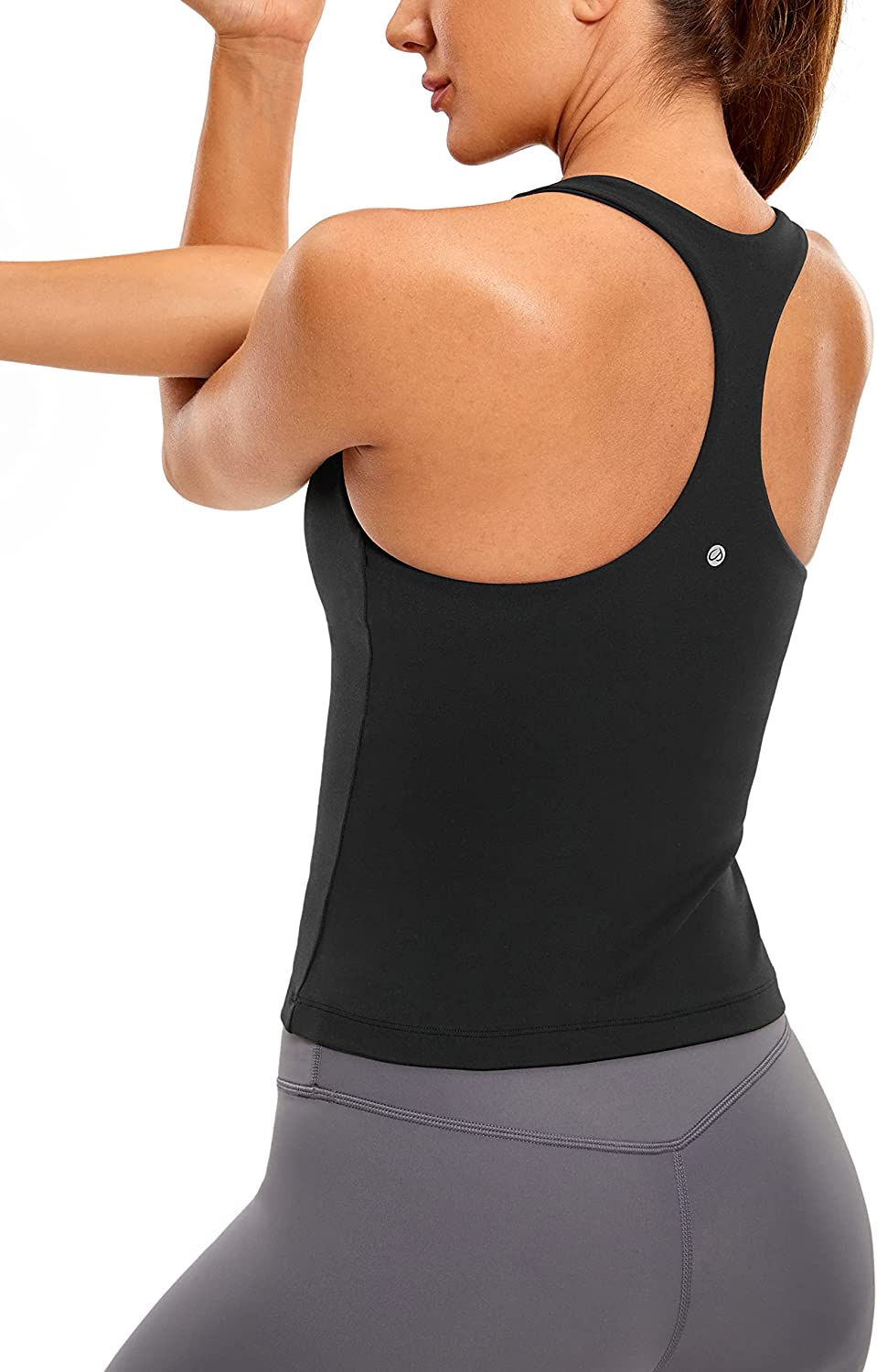 Hibelle Razorback Tank Tops for Women, Workout Yoga Running Exercise Top Shelf  Bra Liner Shirts Summer