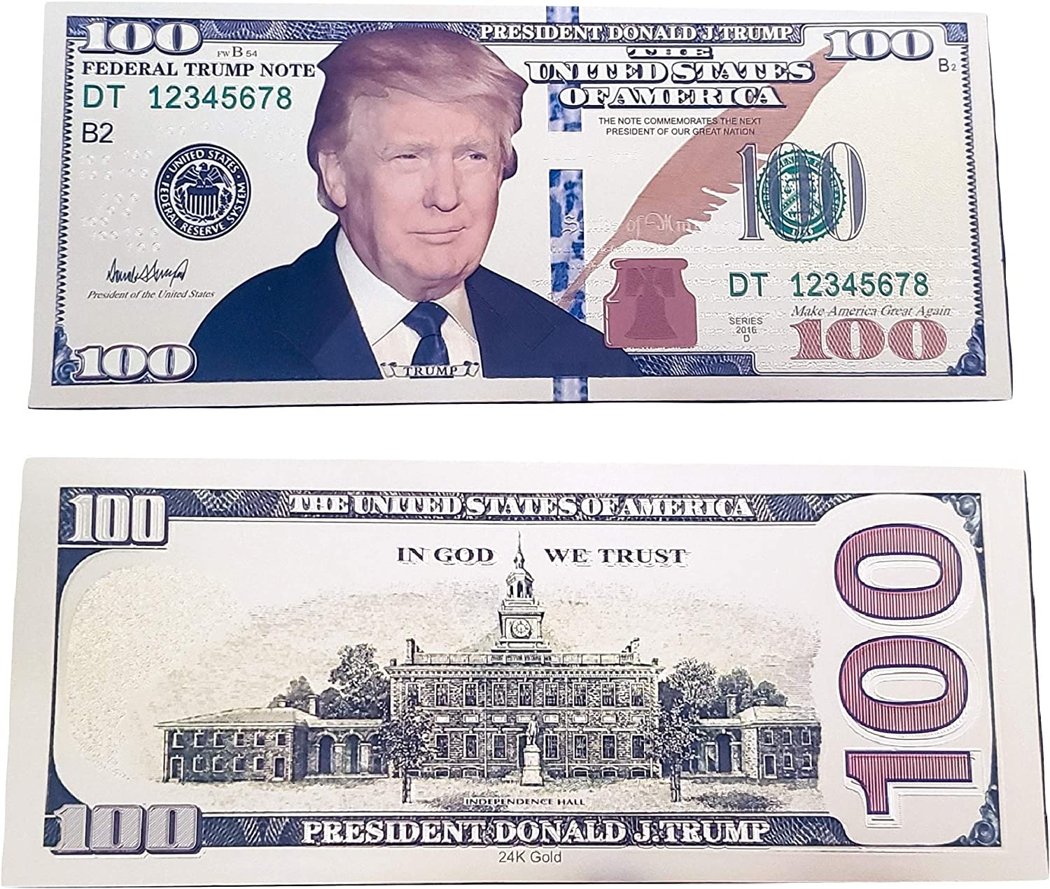  LONG7INES 1000 Dollar Donald Trump Bill Banknote, One